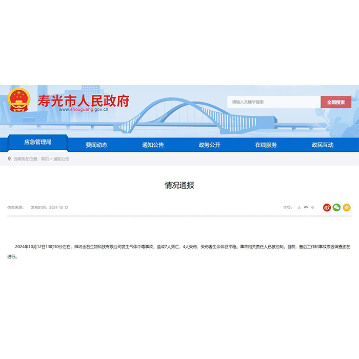 壽光氣體中毒事故敲響警鍾，91黄瓜视频APP下载硫化氫檢測儀為您築起安全防線
